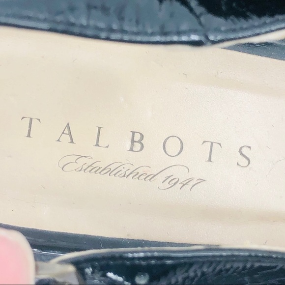 Talbots women black patent leather wedges size‎ 10 - Picture 11 of 13